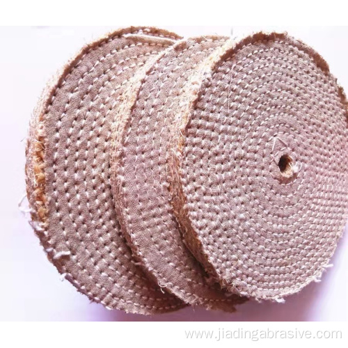 Sisal polishing buffing wheel for polishing steel